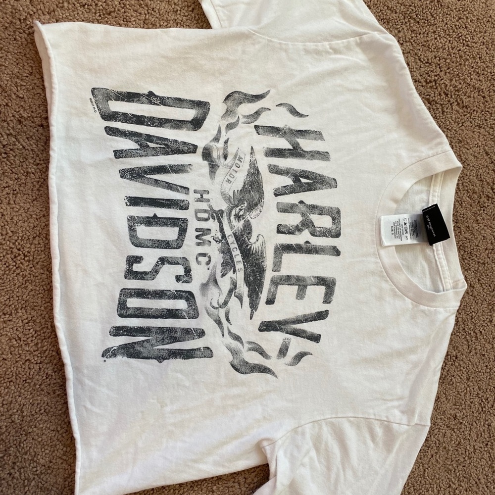 Harley cropped tee